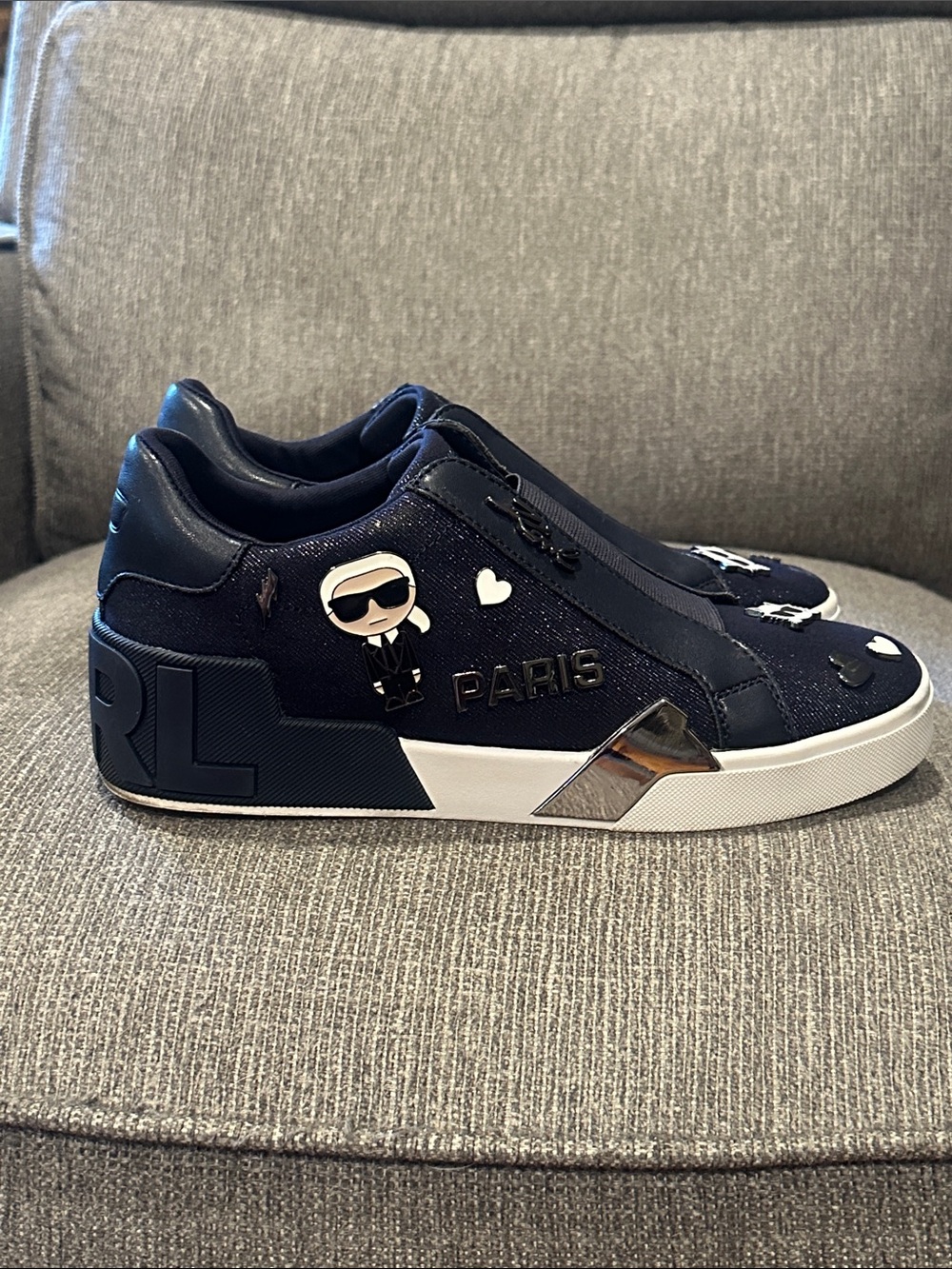 Karl Lagerfeld Black Adult Sneaksers